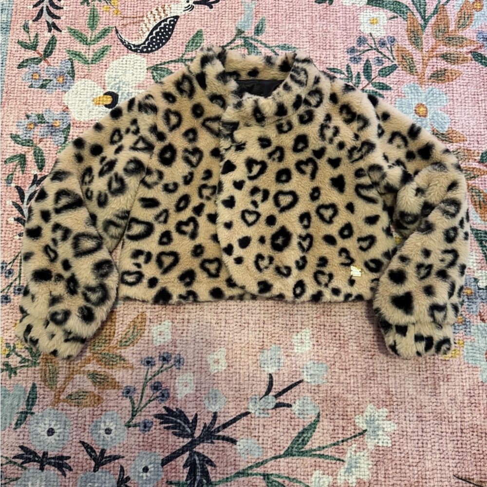 Deux par Deux Leopard Print Kids Jacket